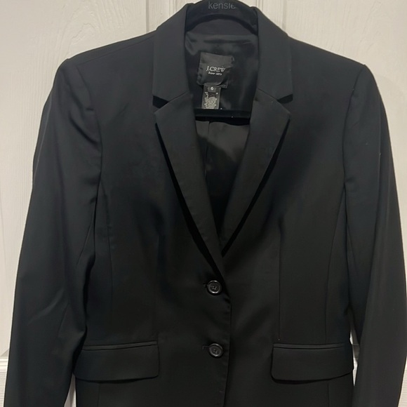 J.Crew women’s black super 120s wool blazer size 6 - Picture 3 of 7